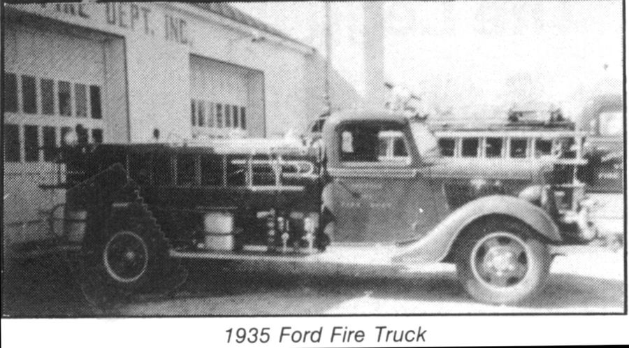 The donated 1935 Ford — half the fleet on Arundel’s first call, New Year’s night 1956.