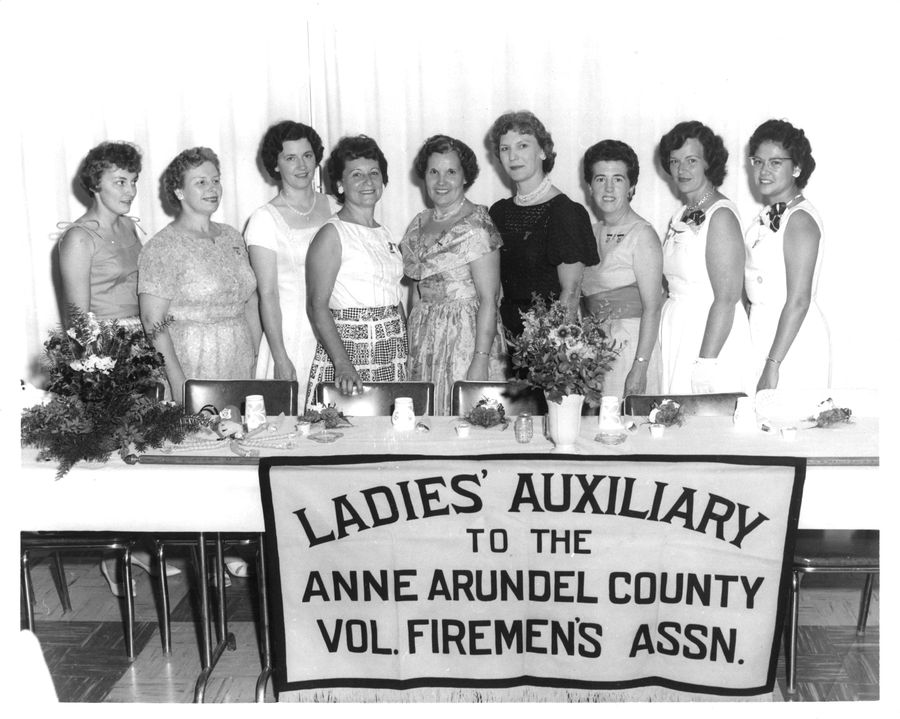 Auxiliary officers at the Anne Arundel County Volunteer Firemen’s Association.
