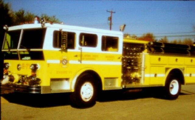 Engine 71 in the lime-yellow years.