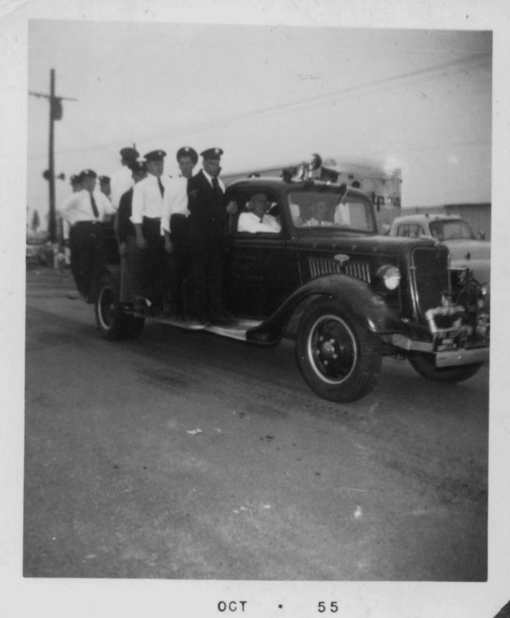 The company’s first parade.
