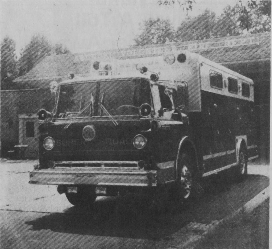 The first heavy rescue squad — a 1969 Ford bought from Pikesville for $40,000.