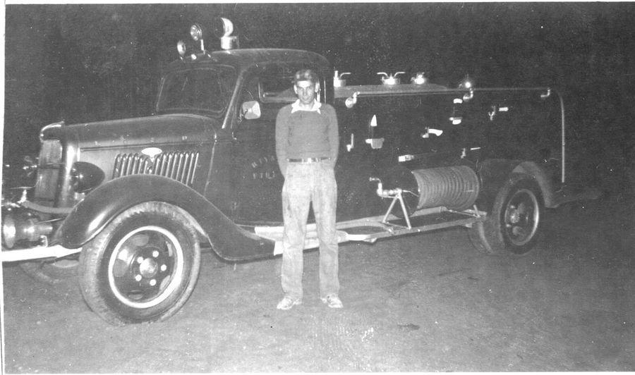 Kenny Jorden with the first truck.