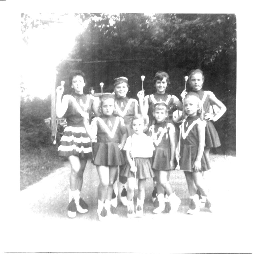 The department majorettes — when the firehouse was the center of community life.