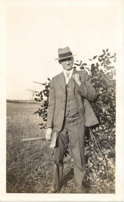 Otto Gerstner, the farmer who donated the land — and the timber, and the well — for the first Arundel firehouse.